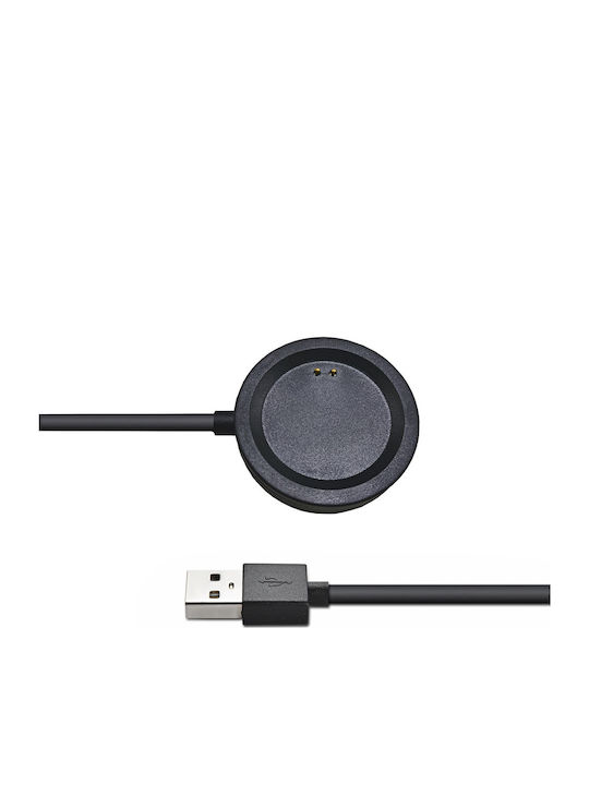 Akyga Charging Cable Φορτιστής για OnePlus Watch Μαύρος