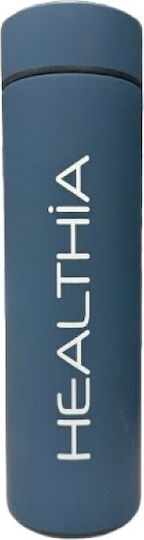 Healthia Μπουκάλι Θερμός Ανοξείδωτο 500ml Θερμόμετρο