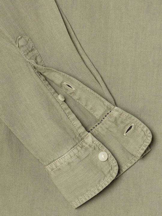Pepe Jeans Λινό Πουκάμισο Πρασινο