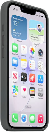 Apple Silicone Case with MagSafe Back Cover Σιλικόνης Μαύρο (iPhone 17e / 16e)