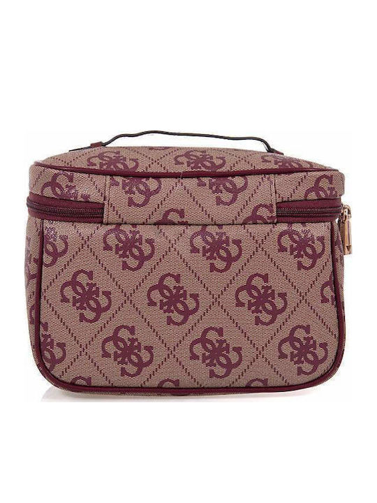 Guess Berta Damen Beauty Case Burgundisches
