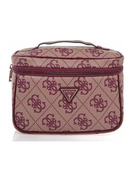 Guess Berta Damen Beauty Case Burgundisches