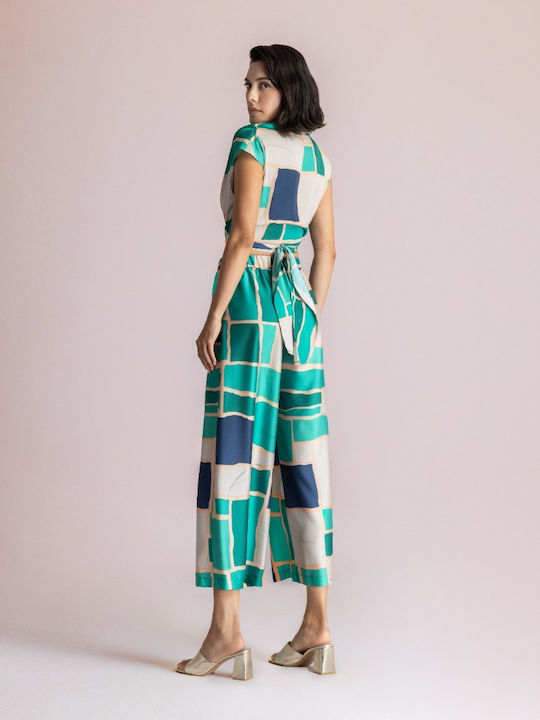 Women's Fabric Trousers Green