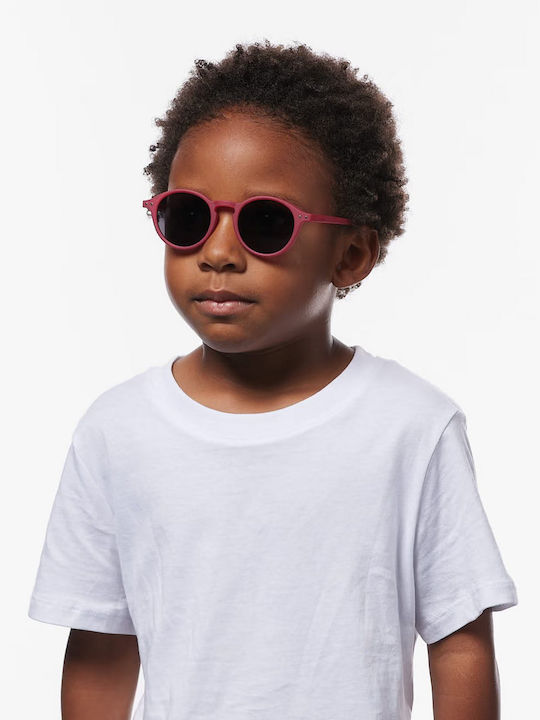 Izipizi Round Kids Sunglasses with Polarized Lens Red for 3-5 Years