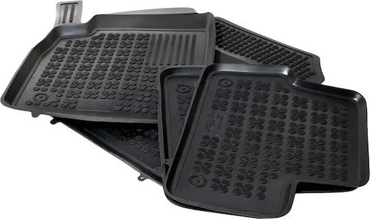 Rezaw Plast Set of Front and Rear Mats 4pcs Tray Type 2022 Black