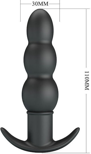 Pretty Love Anal Plug mit Vibration Schwarz