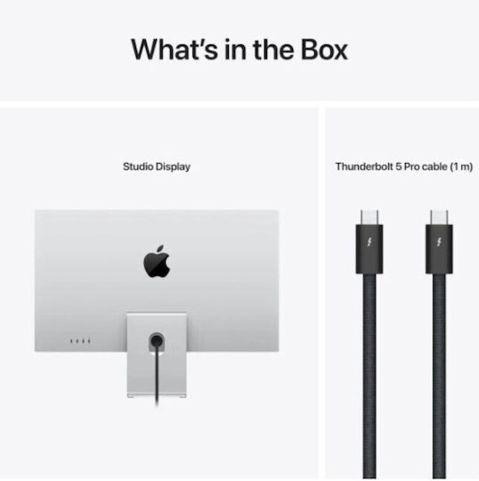 Apple Studio Display (2026) IPS Monitor 27" 5120x2880 Λευκό Standard Glass Tilt and Height Adjustable Stand