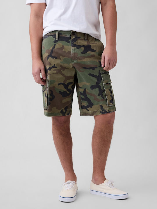 Men's Cargo Bermuda Green Camo