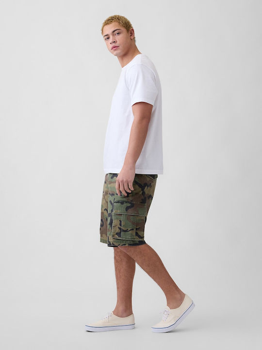 Men's Cargo Bermuda Green Camo
