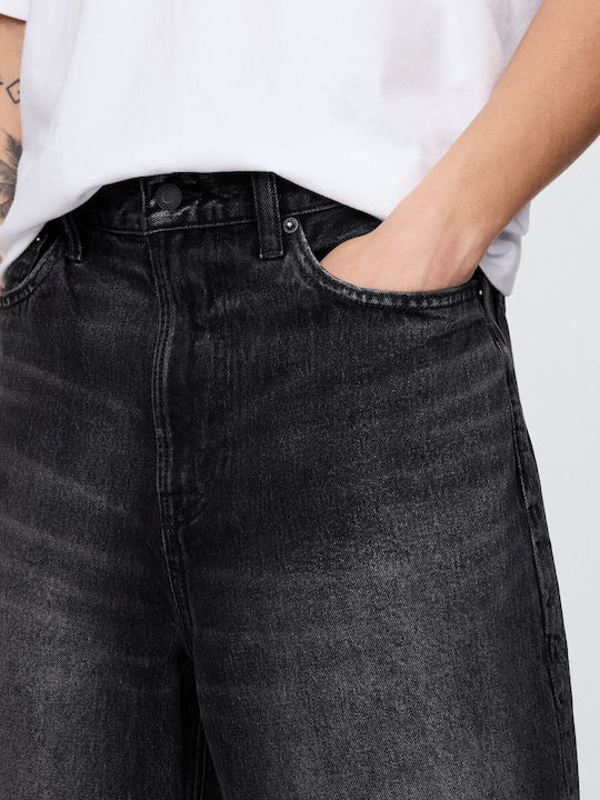 Bermudă Denim Neagră Black Wash