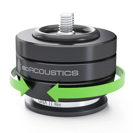 Isoacoustics Gaia Iii Neo Set Four High Isolation Speaker Shock Absorber Feet Black