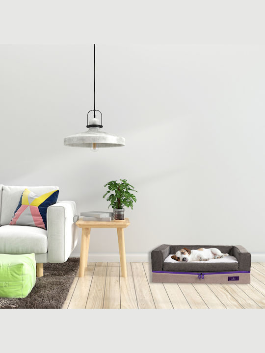 Mat&Pil Hundebett Rund Grau SKSGLL2