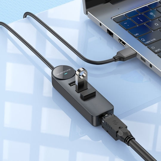 Borofone USB-A Männlich Zu Ethernet USB-A Weiblich 1 Stück