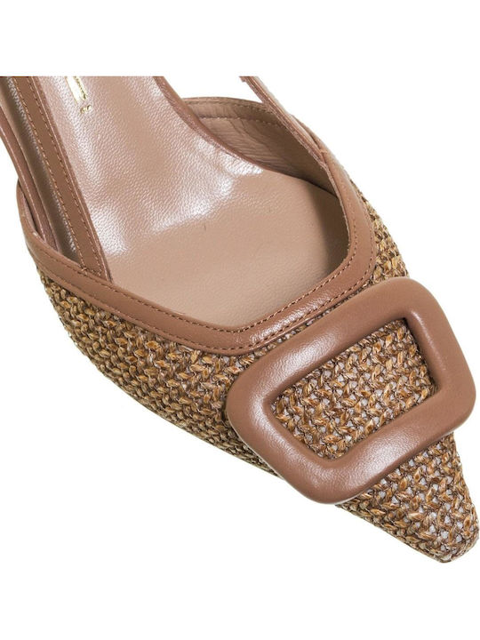 Leder Pumps Braune