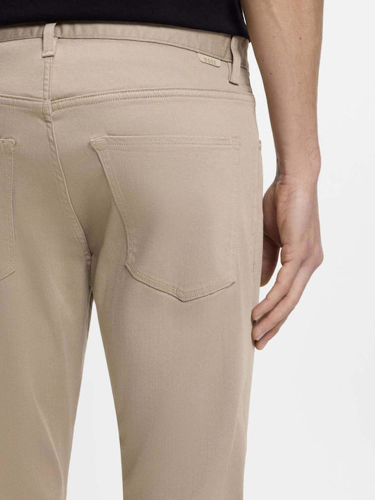 Trousers in Slim Fit Brown