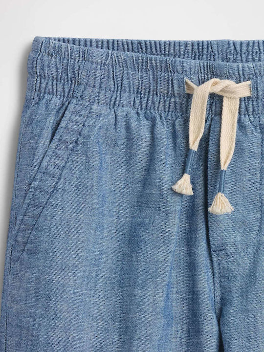 Pantaloni Scurți/Bermude Tesatura Pull-on Indigo Chambray
