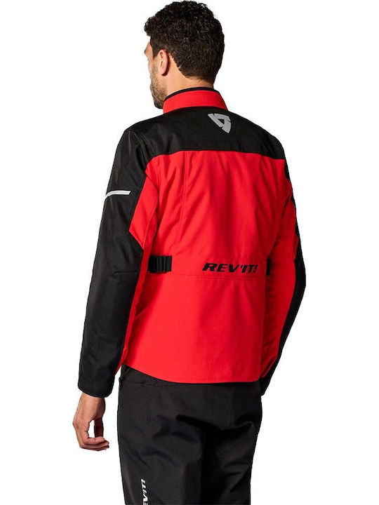 Rev'IT Convergent H2O Men Riding Jacket 4 Seasons Waterproof Red Black