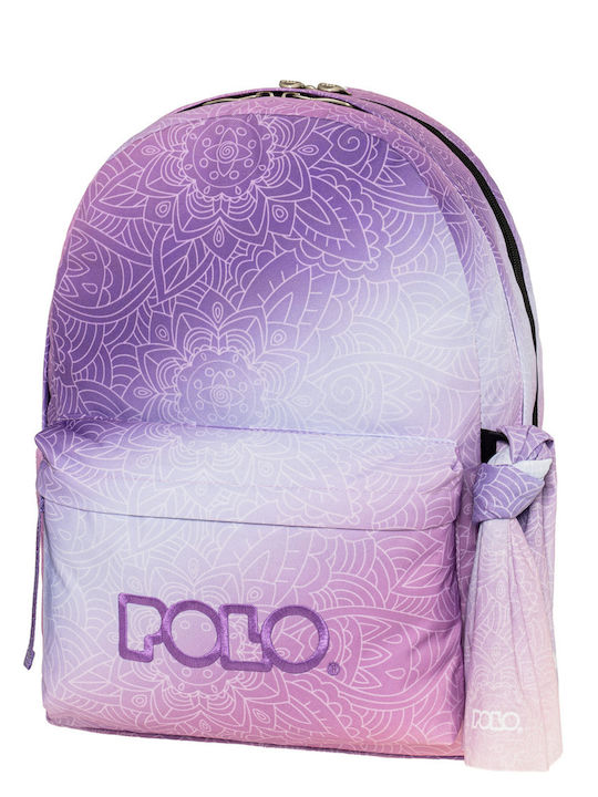 Polo Original Double Scarf School Backpack Junior High-High School Gradient with Water Bottle Holder 27lt 2026