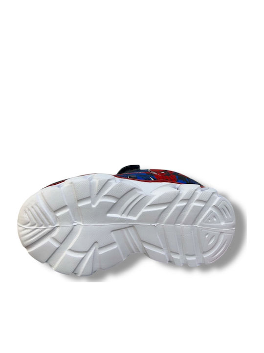 Spiderman Kids Sneakers Anatomic with Lights Blue