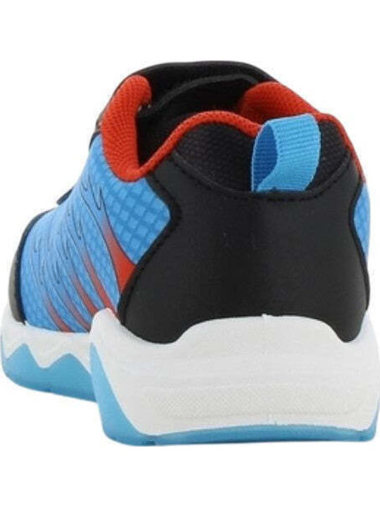 Kids Sneakers Anatomic with Hoop & Loop Closure & Lights Blue
