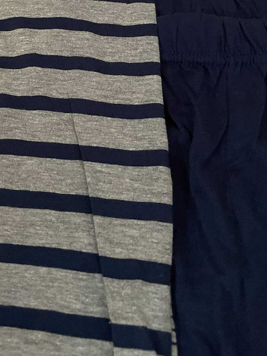 Ogham Sommer Herrenpyjama Bluse OG4310blau