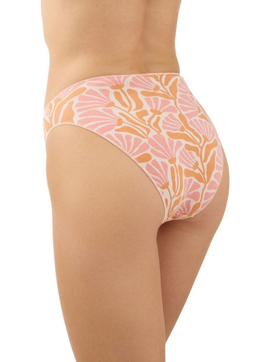 Damen-Slips Brazil 2er Pack Rosa-Koralle