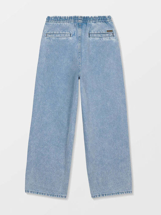 Freazy Ανδρικό Παντελόνι Τζιν με Loose Tapered Εφαρμογή Pale Aqua