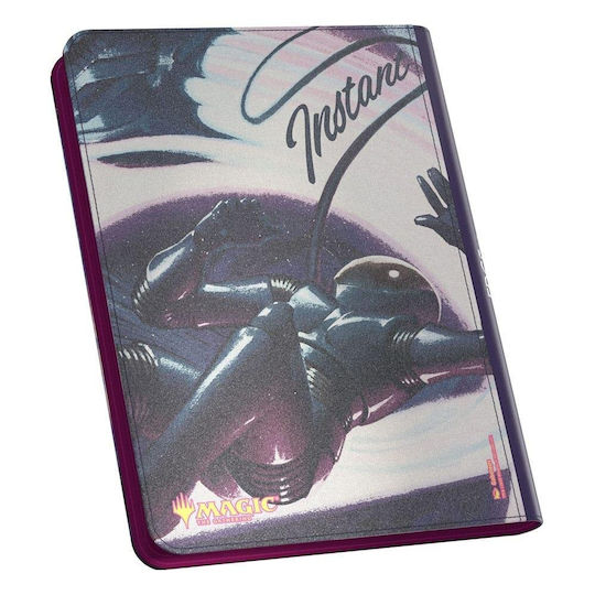 Ultimate Guard 18-джобна Xenoskin Zipfolio Magic the Gathering Подвързия 9-джобна Стандартен Размер Черен