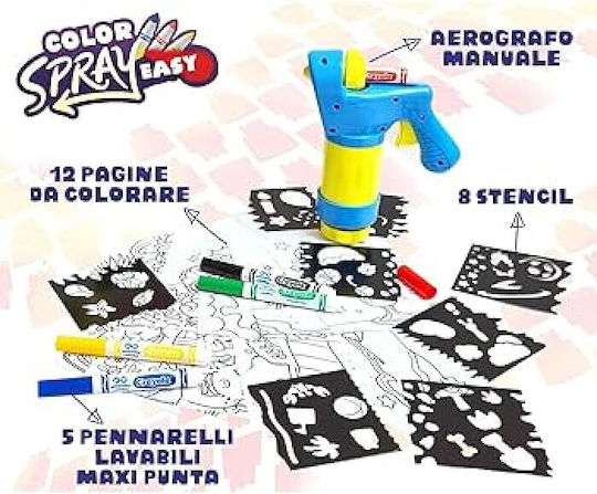 Crayola Ζωγραφική Mini Αερογράφος για Παιδιά 7+ Ετών