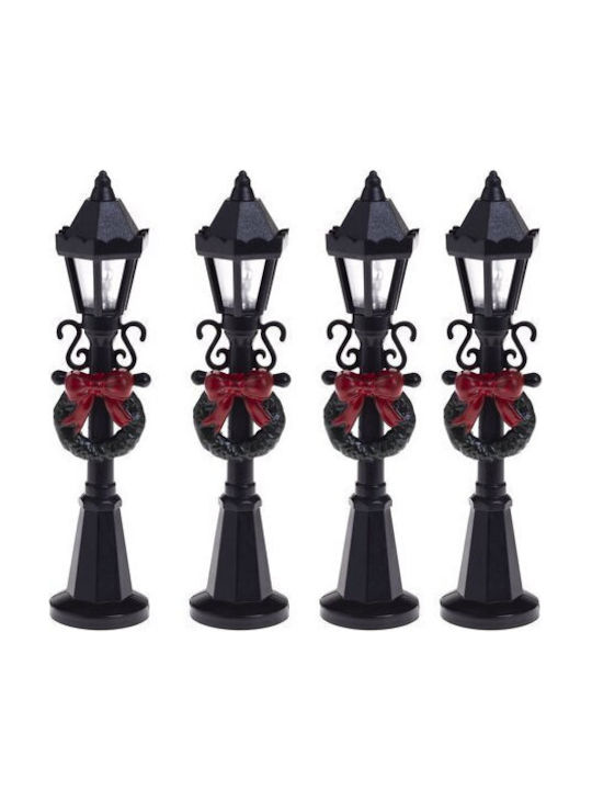 Christmas Black Battery Lantern 14.5cm
