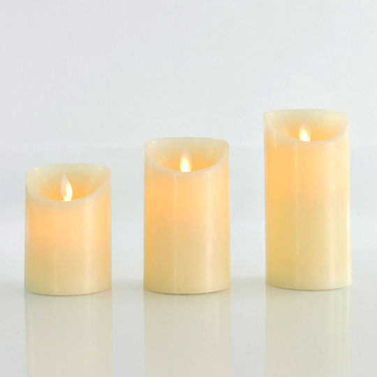 Eurolamp Χριστоулгенски свещи и свещници Свещ Бял На батерия 15x7.5см.