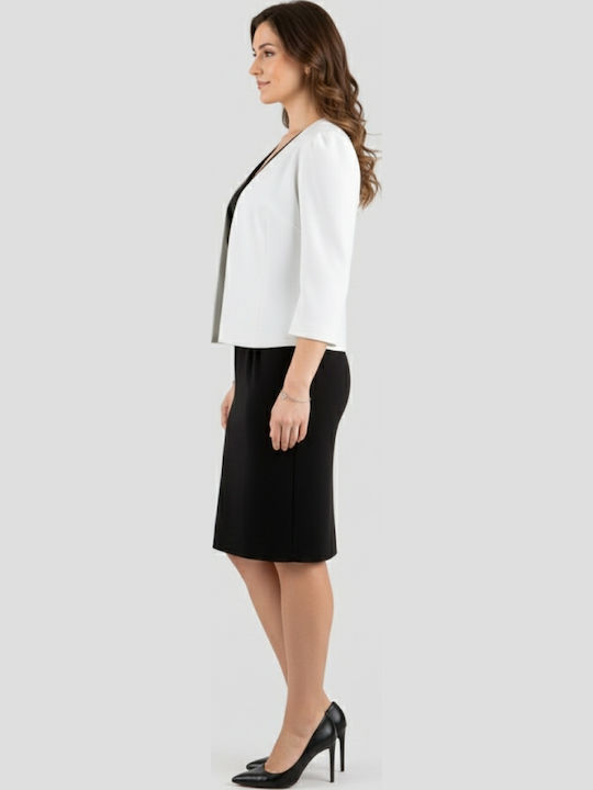 Vagias Short Women's Crepe Blazer White