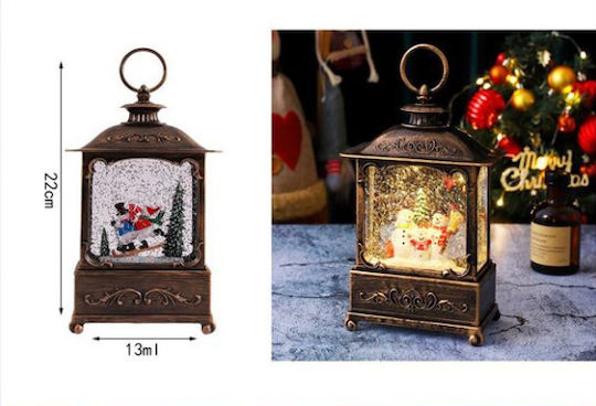Tabletop Christmas Decorative Lantern with Lighting & Music 13 X 7 X 22cm Home Theory