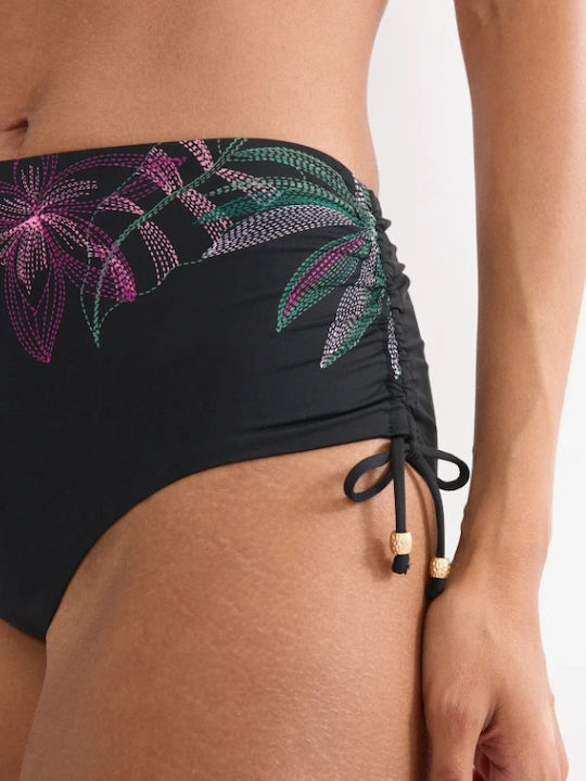Sommer Bikinihosen Slip Schwarz