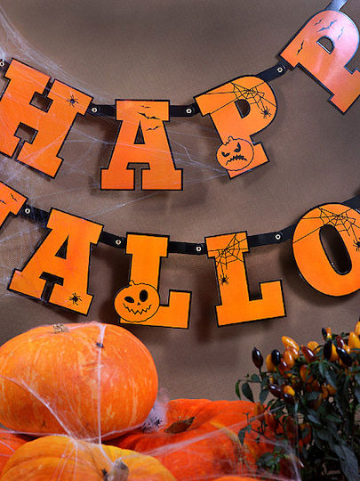 PartyDeco Happy Γιρλάντα για Party Halloween 210εκ.