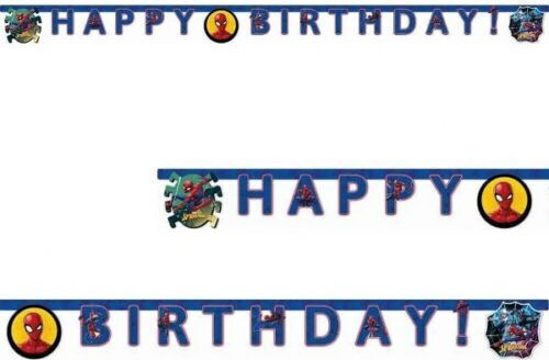 Spiderman Garland for Party Spiderman 200cm