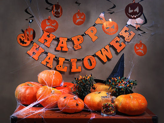 PartyDeco Happy Γιρλάντα για Party Halloween 210εκ.