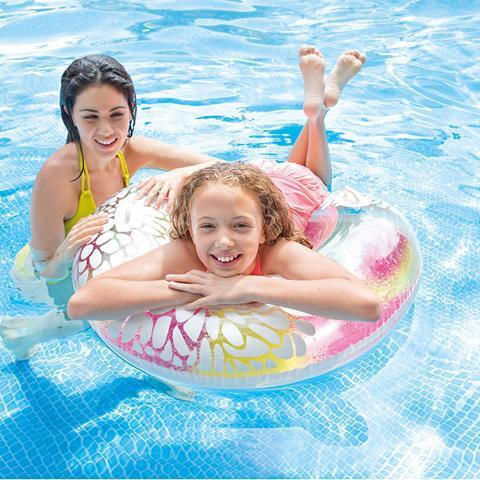 Intex Inflatable Mattress for Sea with Handles Orange 97x97cm