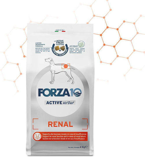 Forza10 Active Line Renal 4kg Hrană Uscată Dietetic pentru Câini Adulţi cu Orez