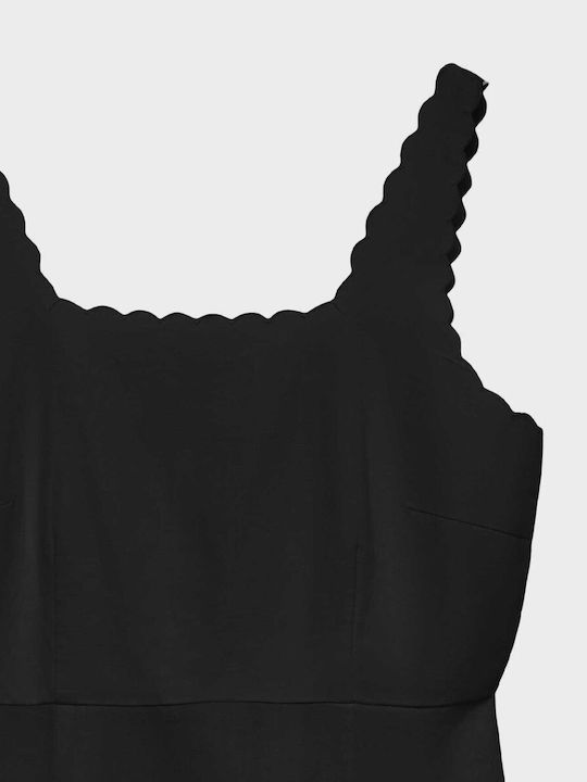 Singlet Women's Blouse Cotton Sleeveless Black