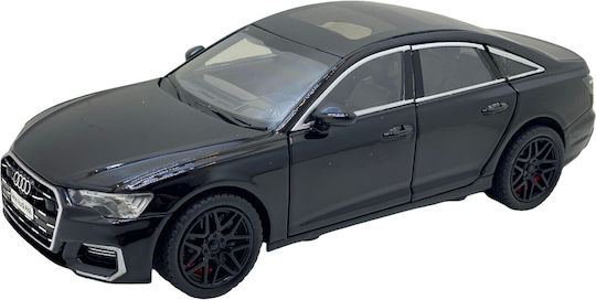 Black Metal Audi A6l Model Sound Lights Opens Doors 1:24