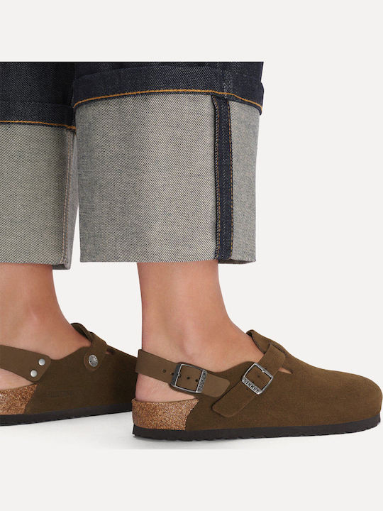 Birkenstock Tokio Кожени Сабо Кафяви