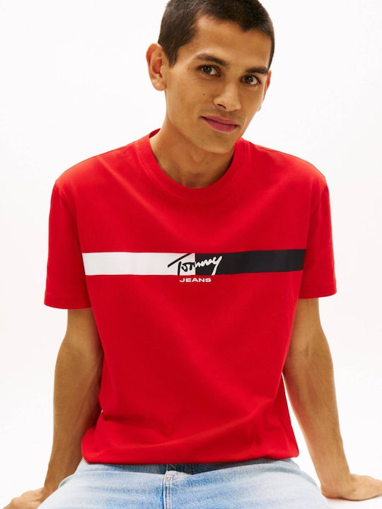 Signature T-shirt Κόκκινο