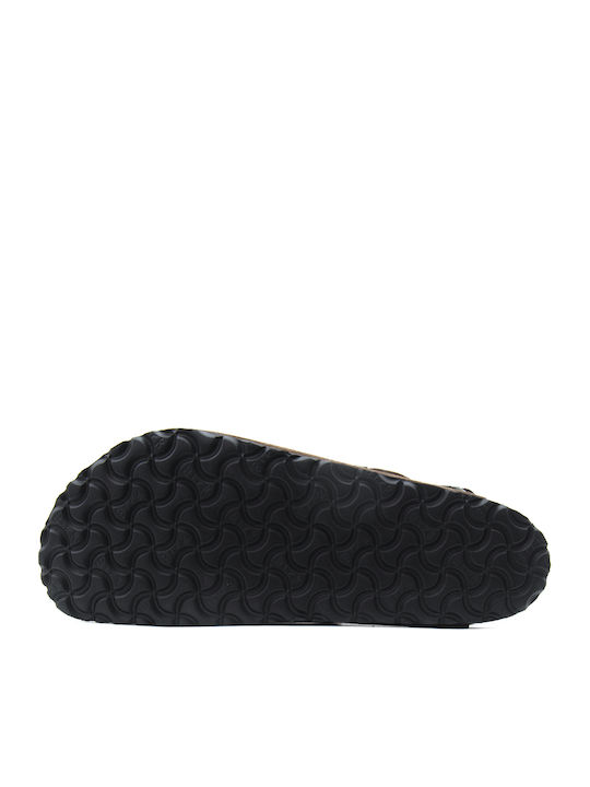 Leather Winter Women's Slippers Brown Regular Fit