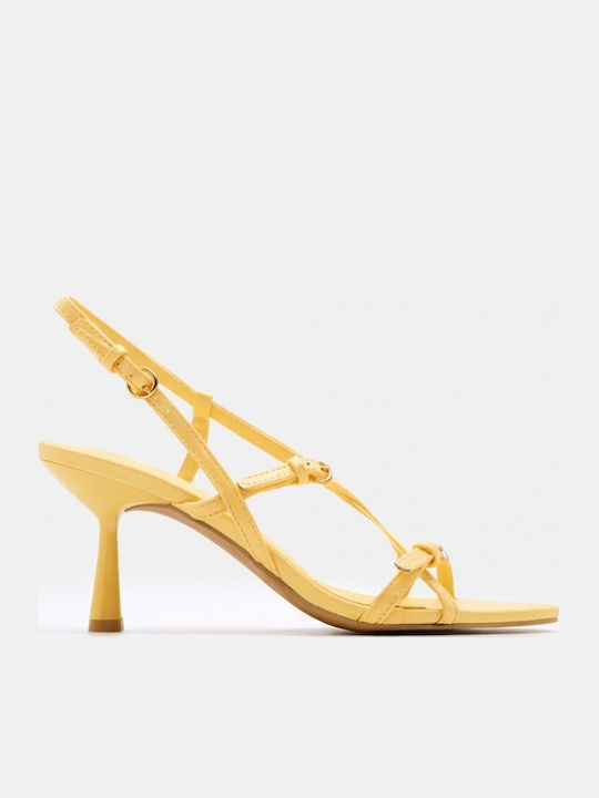 Damen Sandalen Gelbe