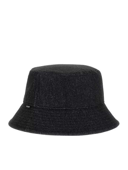 Guess Stoffart Eimer Hut Schwarz