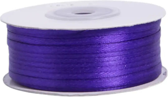 Dekorative Satinbänder Doppelseitig Blau 100m