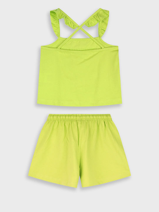 Kids Set with Shorts Summer 2 Pieces Turquoise