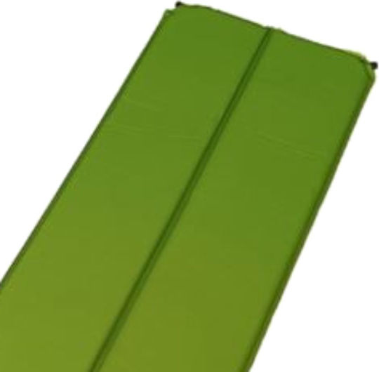 Bigfour Self-Inflating Single Camping Sleeping Mat 186x53cm Thickness 2.5cm in Green color