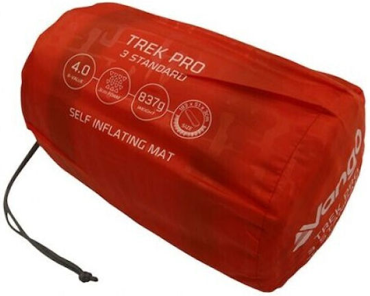 Vango Trek 3 Standard Самонадуване Единично Подложка за къмпинг 183x51см С дебелина 3см в Червен цвят